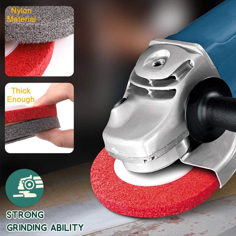 Keadic 18Pcs 4 Inch Wool Felt Polishing Wheel Disc Kit Includes Wool Felt Disc Wheel Pad and Buffing Polishing Compounds, Wool Polishing Wheel Buffer Pads Wool Polishing Disc for Marble - Image 5